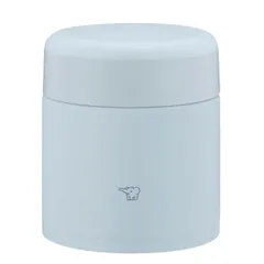 ZOJIRUSHI 象印マホービン ステンレス保温スープジャー ランチジャー シームレスせん 300ml アイスグレー ふたとパッキンが一体化 お手入れ簡単 洗う点数3点のみ SW-KA30-HL [アイスグレー] [300ml]