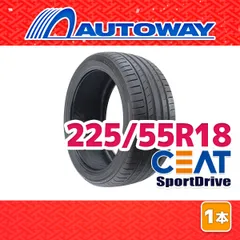 【AUTOWAY】 新品 225/55R18 サマータイヤ CEAT SportDrive 18インチ １本売り 夏タイヤ オートウェイ