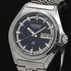 □ORIENT AAA 19石【クッションケース】ネイビー 自動巻 - メルカリ