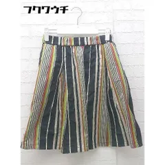 ◇ luna bi ルナビ イタリア製 ゴム ストライプ 膝丈 スカート 40サイズ マルチ レディース 【中古】 【1002798968936】
