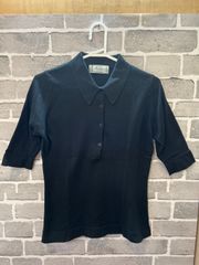 【F5-96】△ ROYAL BURLINGTON BY JOHN SMEDLEY  タグ表記サイズ不明　トップス　黒色