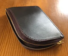 栃木レザー　Lファスナーウォレット　ハンドメイド