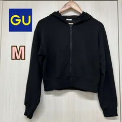 GU UVカットフルジップパーカー〔長袖］M ブラック
