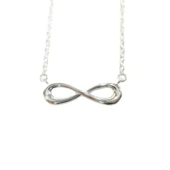 新品仕上げ済 新同 極美品 ティファニー TIFFANY & CO. インフィニティ ペンダント ネックレス ジュエリー アクセサリー シルバー Ag925 45cm レディース メンズ