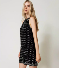 【未使用・新品】【公式正規取扱い】TWINSET(ツインセット) ベルベット ミニドレス