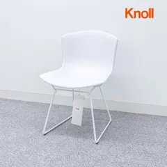 Knoll ノル プラスチックサイドチェア 白　1脚 〔在庫2脚あり〕　希少 Bertoia Plastic Side Chair（ベルトイア プラスチックチェア