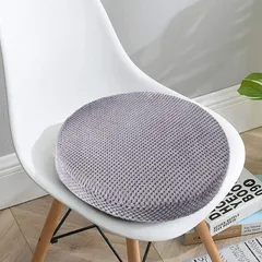 【人気商品】洗濯可能 丸形クッション 円形クッション 椅子 クッション クッション フロアクッション 40cm ラウンド型 座布団 在宅勤務 自宅 Hippo オフィス用 Big グレー