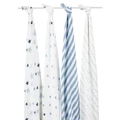 【新品・2営業日で発送】Aden + Anais エイデンアンドアネイ モスリンスワドル4枚セット ロックスター 2046