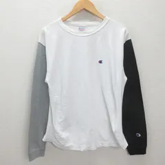 H■チャンピオン/champion C3-R405 リバースウィーブ ロングスリーブTシャツ【M】白/MENS■35【中古】