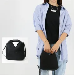 MM6 Maison Margiela エムエムシックス メゾンマルジェラ ショルダーバッグ SB6WD0026 P6414 レディース Japanese ジャパニーズ クロスボディ ハンドバッグ 鞄 BLACK ロゴ ブランド