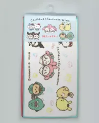 【中古】雑貨 集合 3枚セットハンドタオル(なかよし) 「ちいかわ なんか小さくてかわいいやつ×サンリオキャラクターズ」