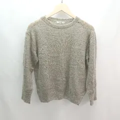 ◇ JOURNAL STANDARD 透け感 インナー必須 クルーネック カジュアル 長袖 ニット サイズ表記なし グレージュ レディース E  【1306140016758】