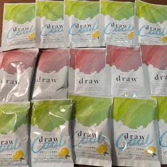 【数量限定】draw（ドロー）クレイ入浴剤〈ローズ＆グレープフルーツ〉15個セット｜天然クレイ配合・日本製・個包装バスソルト｜終売品まとめ売り
