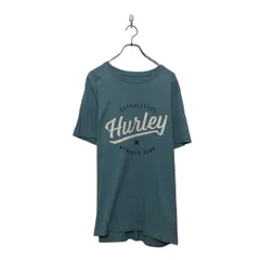 Hurley 半袖 プリント Tシャツ ハーレー XL ライトブルー ビッグサイズ クルーネック 古着卸 アメリカ仕入 a605-6536