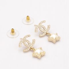 CHANEL シャネル ピアス イヤリング ココマーク ラインストーン スター チェーン アクセサリー レディース ジュエリー ブランド小物