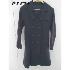 ■ ◎ URBAN RESEARCH ROSSO ロッソ ベルト付 長袖 トレンチ コート サイズM ネイビー レディース  【中古】 【1106010003587】