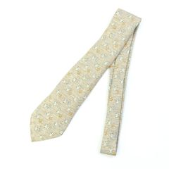 HERMES エルメス ネクタイ ブルーフラスコ柄 8cm 【極美品/試着のみ