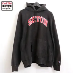 00s Champion カレッジ プレミアム リバースウィーブスウェットパーカー メンズ XLサイズ相当 ビッグサイズ オーバーサイズ