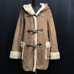 B&Y/UNITED ARROWS★裏ボア/フェイクムートン/ダッフルコート/アウター【レディースM/茶】BEAUTY&YOUTH/Coat/Jacket/Jumper◆mBH649