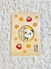 【未使用品】 お買いものパンダ　御朱印帳　天然木のじゃばら帳
