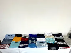 メンズ Tシャツまとめ売り アウトドア スポーツウエア ノースフェイス マムート ナイキ アンダーアーマー チャンピオン ホリスター ニューエラ デサント プーマetc… 古着