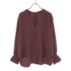 ナノユニバース 長袖 カットソー F ボルドー nano universe レディース 古着 【240330】