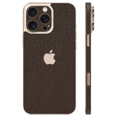 wraplus スキンシール iPhone16 Pro Max 対応 [ブラウンレザー]
