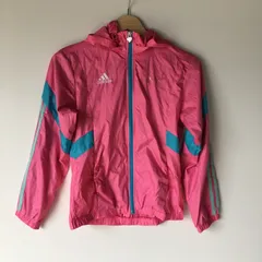 アディダス クライマプルーフ ジップアップジャケット ピンク 140cm 2761202510160027