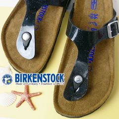 ビルケンシュトック BIRKENSTOCK レディース サンダル ギゼ ノーマル幅 トングサンダル コンフォートサンダル マジックギャラクシーブラック 黒 0847441(MY008)
