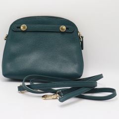 COACH コーチターンロック レザー ショルダーバッグ グリーン - メルカリ