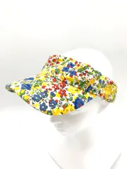 BEAMS GOLF ビームスゴルフ 81-41-0169-503 ラワープリント バイザー キャップ size57~59cm/黄 ■◆レディースのサムネイル