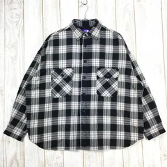 【Women's S ブラック系】 The North Face ( ザ・ノースフェイス ) × ナナミカ パープルレーベル ツイル チェック シャツ Twill Check Shirt NT3958N Asian Women's  化繊 ロング