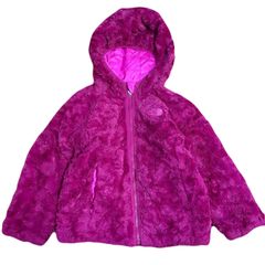 ノースフェイス　リバーシブルジャケット　3T 100cm  ピンク　US古着　フリースジャケット　ファー　THE NORTH FACE