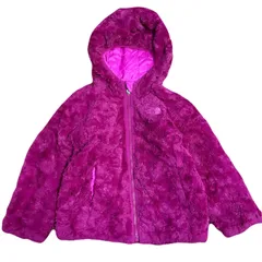 ノースフェイス　リバーシブルジャケット　3T 100cm  ピンク　US古着　フリースジャケット　ファー　THE NORTH FACE