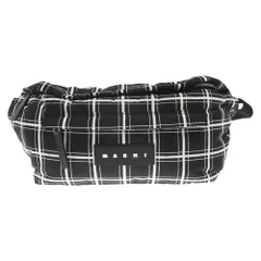MARNI (マルニ) Puff ポリエステルチェックショルダーバッグ MUMQ0020U0 P6262 ブラックのサムネイル