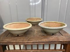 盆栽鉢　宝泉　2点セット　小品盆栽　雑木　多肉植物　山野草　草花　花　鉢　植木鉢 盆栽鉢 宝泉 長方 2点セット 青 瑠璃 釉 小品盆栽 雑木 多肉