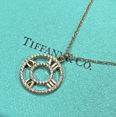 ティファニー　ダイヤモンド付き　アトラス　オープンサークル　ネックレス　正規品 TIFFANY＆Co. ティファニー アトラス オープンド サークル