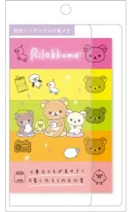 【中古】ノート・メモ帳 A柄 蛍光インデックス付箋メモ 「リラックマ」