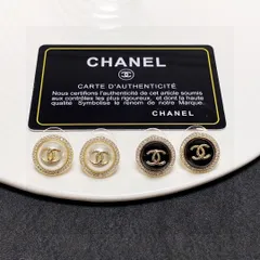 【今日特価】Chanel ダブル C モノトーン ピアス 送料無料！在庫限定セール価格