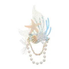 【数量限定】コスプレ 成人式 人魚姫 レディース 女の子 ヘアアクセサリー ハワイアン 地中海風 誕生日 かわいい 髪飾り ビーチ 髪飾り 髪飾り パーティー 人魚 貝殻 キッズプレゼントドレス小物 ヘア ledmomo