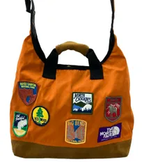 ザノースフェイスパープルレーベル ナイロンスエード切り替えワンショルダーバッグ 斜め掛け メンズ THE NORTH FACE PURPLE LABEL