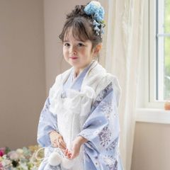 【ダリアエクラ×生成レース】京都絵師によるオリジナル柄＆レース生地の被布セット  七五三  キャサリンコテージ　TAK