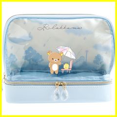 【人気商品】H160×W200×D90mm CA65101 ポーチ ｢雨のち晴れのリラックマ｣ リラックマ サンエックスSan-X)