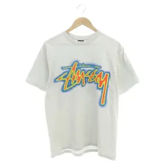 ステューシー STUSSY ロゴカットソー Tシャツ 半袖 M ライトグレー マルチカラー /DO ■OSのサムネイル