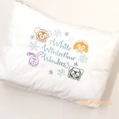 ブランケット　ケース付き　膝掛け　ダッフィー＆フレンズのホワイト・ウィンタータイム・ワンダーズ　2023　クリスマス　東京ディズニーシー限定　お土産