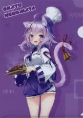 【中古】クリアファイル 猫又おかゆ A4クリアファイル 「バーチャルYouTuber ホロライブ 猫又おかゆ×いきなり!ステーキ」 コラボメニュー注文特典
