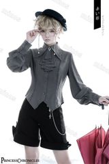新品 中世ヨーロッパ風 カジュアルシャツ 男女兼用 長袖トップス 舞台衣装 コスプレ用 ラップカフスデザイン 柔らか肌触り シンプル 無地 