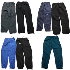 古着卸 まとめ売り スポーツブランドMIX ウインドブレーカー パンツ 7枚 (メンズ M ) プーマ ニューバランス リーボック 中古 古着 NA7696