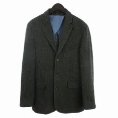 ジェイクルー J.CREW テーラードジャケット シングル 3B ウール MOON生地 ヘリボーン カーキ系 38 S ■SM1のサムネイル