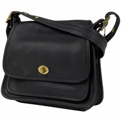 コーチ COACH レザー ショルダーバッグ オールドコーチ レザー ブラック 9061 レディース 【中古】